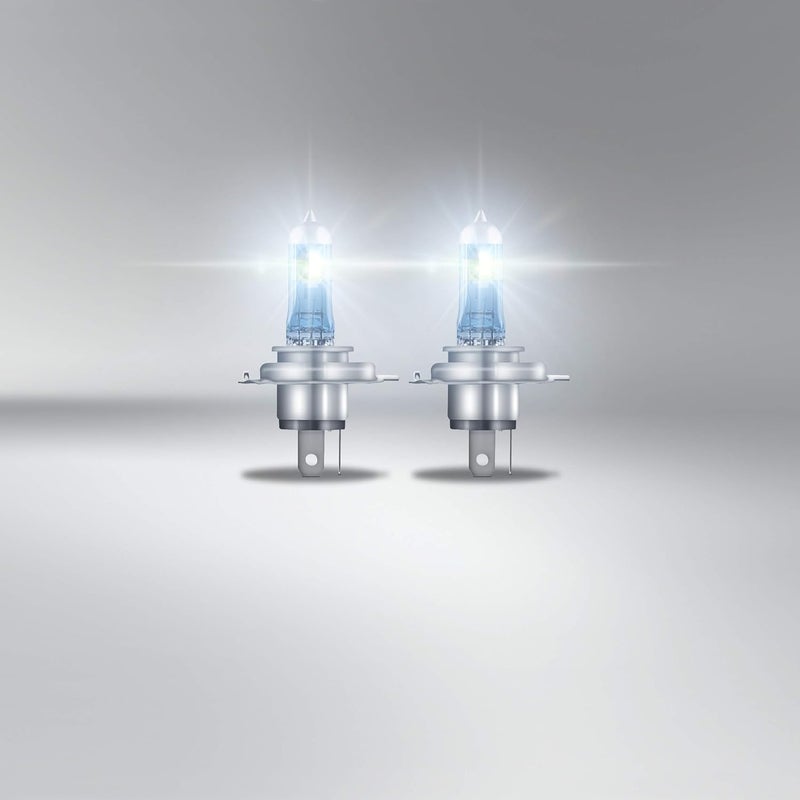 OSRAM لامبة هالوجين أمامية NIGHT BREAKER LASER H4، أكثر إشراقًا بنسبة +150%، 64193NL-2HB، 12 فولت، علبة قابلة للطي (2 لمبات) - Image 3